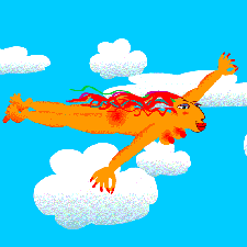 Ptenchik fliegt nach Insel mit Palmen!